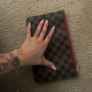 Checkered Pouch wristlet